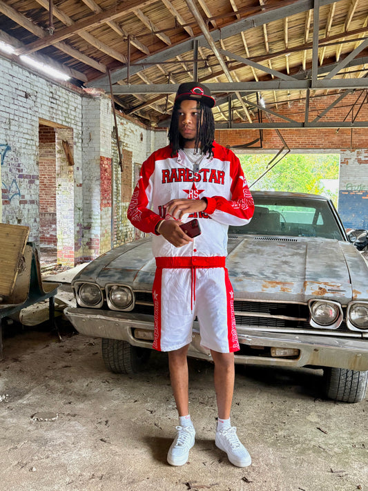 R/W short windbreaker suit